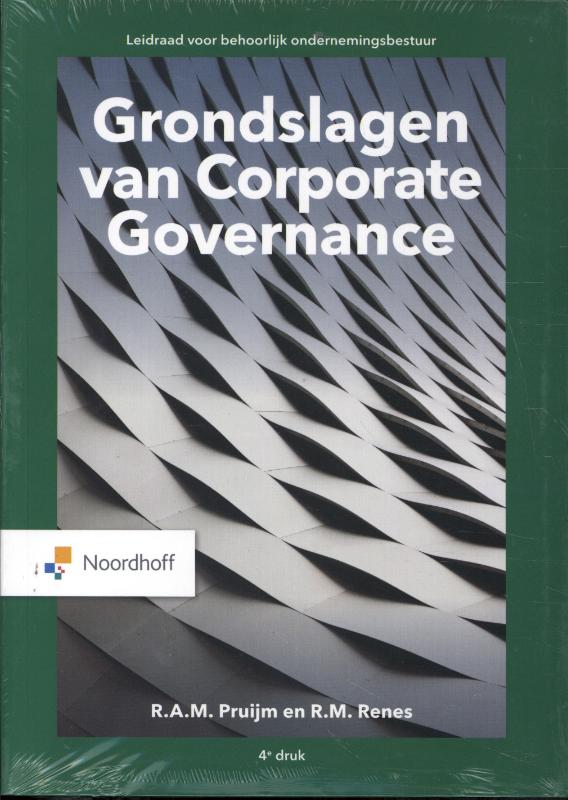 Omslag van Grondslagen van corporate governance