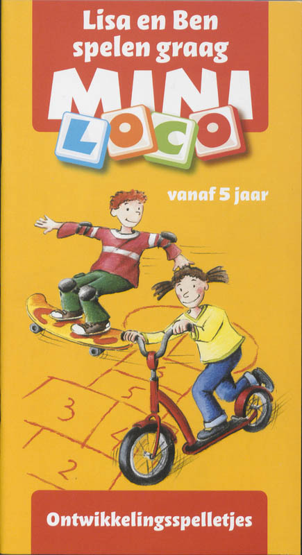 Omslag van Mini Loco Ontwikkelingsspelletjes Lisa en Ben spelen graag vanaf 5 jaar