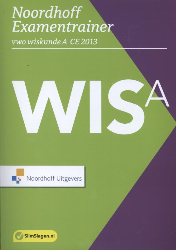 Omslag van Vwo wiskunde A CE 2013