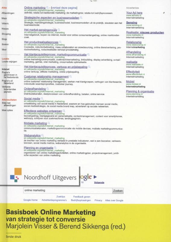 Omslag van Basisboek online marketing