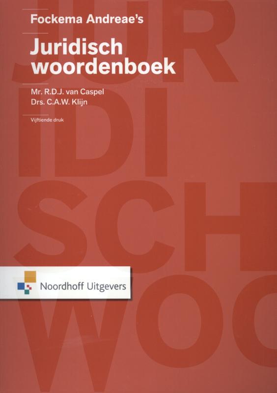 Omslag van Fockema Andreae's Juridisch woordenboek
