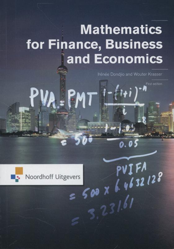 Omslag van Mathematics for finance, business and economics