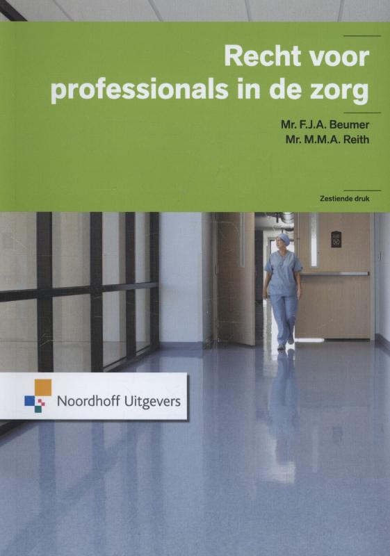 Omslag van Recht voor professionals in de zorg