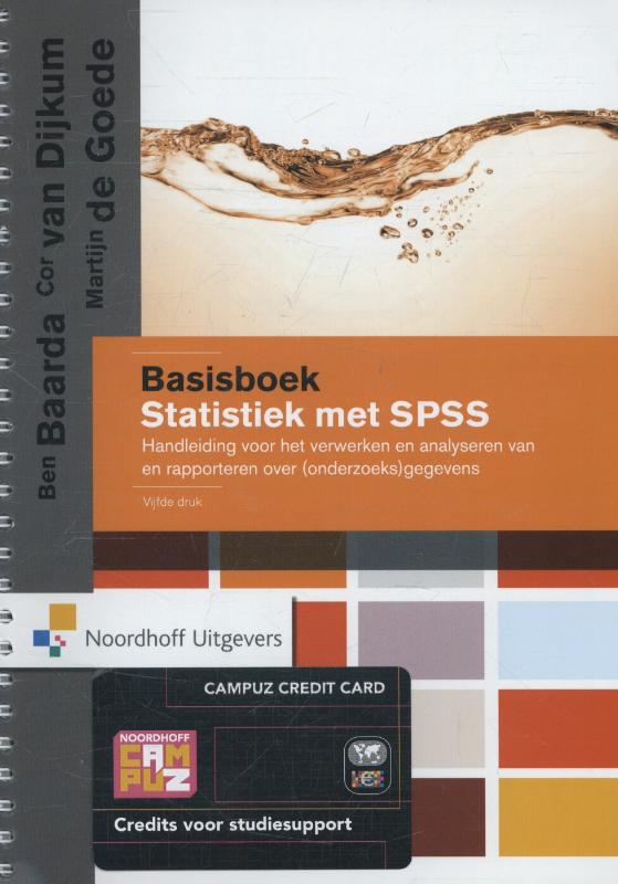 Omslag van Basisboek statistiek met SPSS