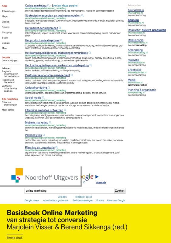 Omslag van Basisboek online marketing