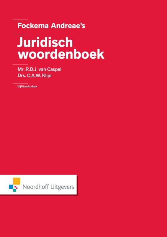 Omslag van Fockema Andreae's juridisch woordenboek