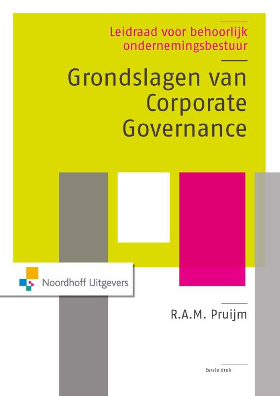 Omslag van Grondslagen van corporate governance