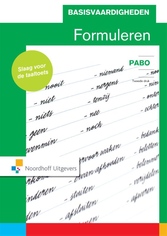 Omslag van Basisvaardigheden formuleren