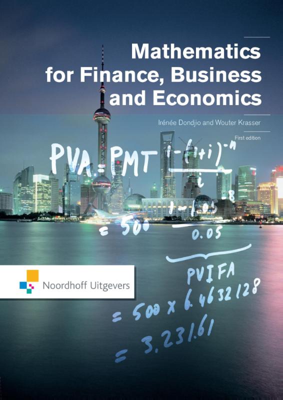 Omslag van Mathematics for finance, business and economics