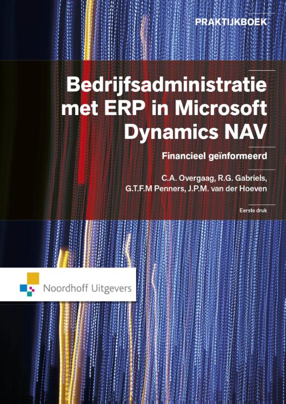 Omslag van Bedrijfsadministratie met ERP in microsoft dynamics NAV