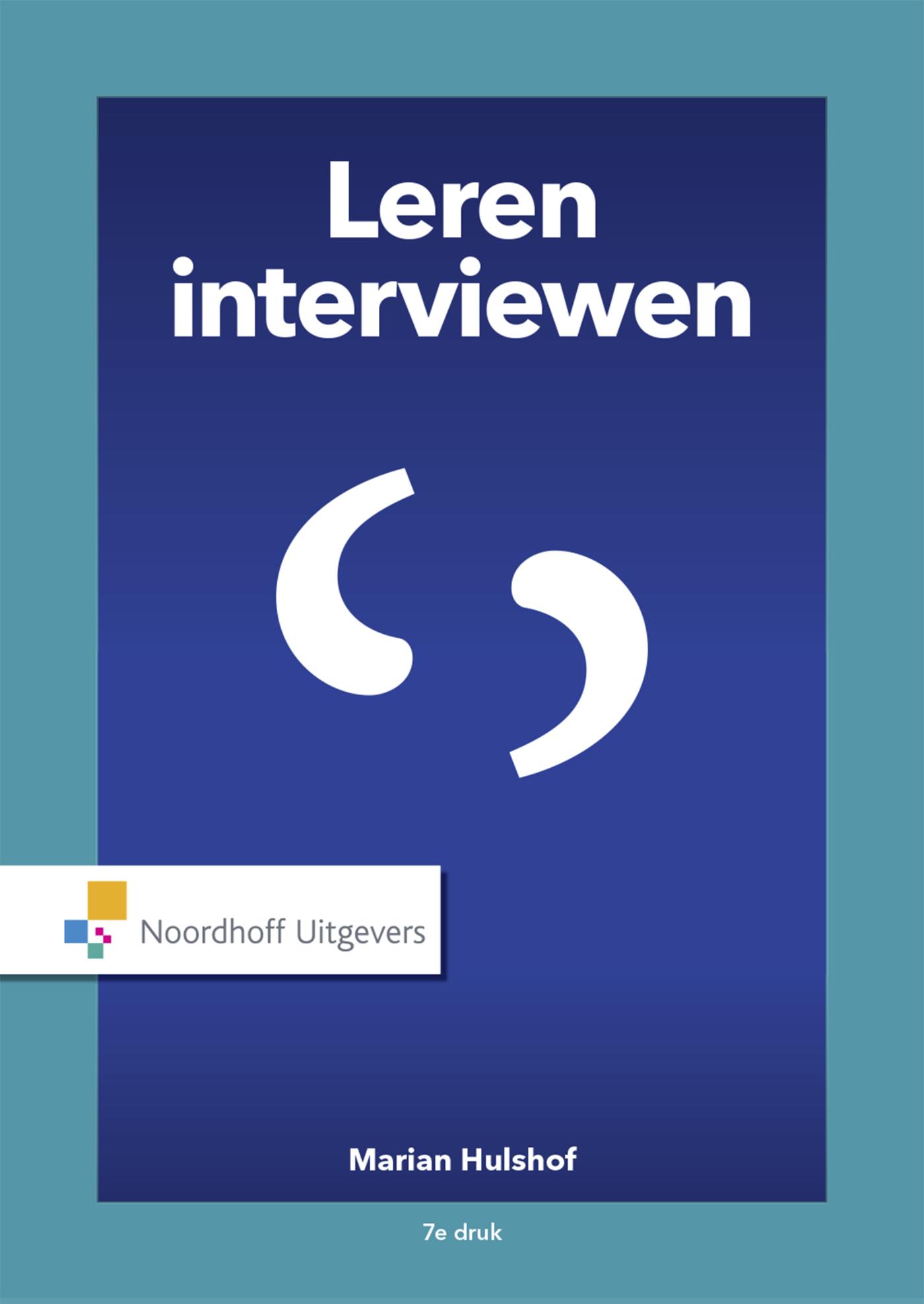 Omslag van Leren interviewen