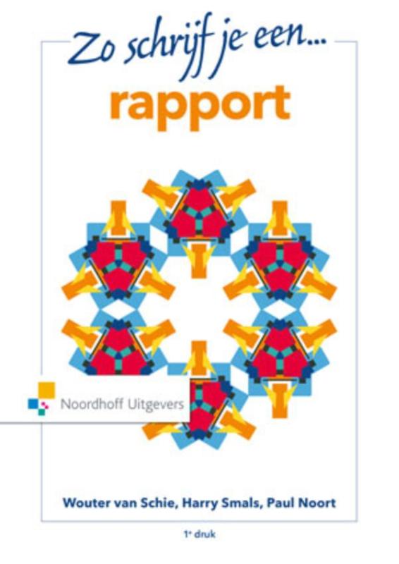 Omslag van Zo schrijf je een rapport