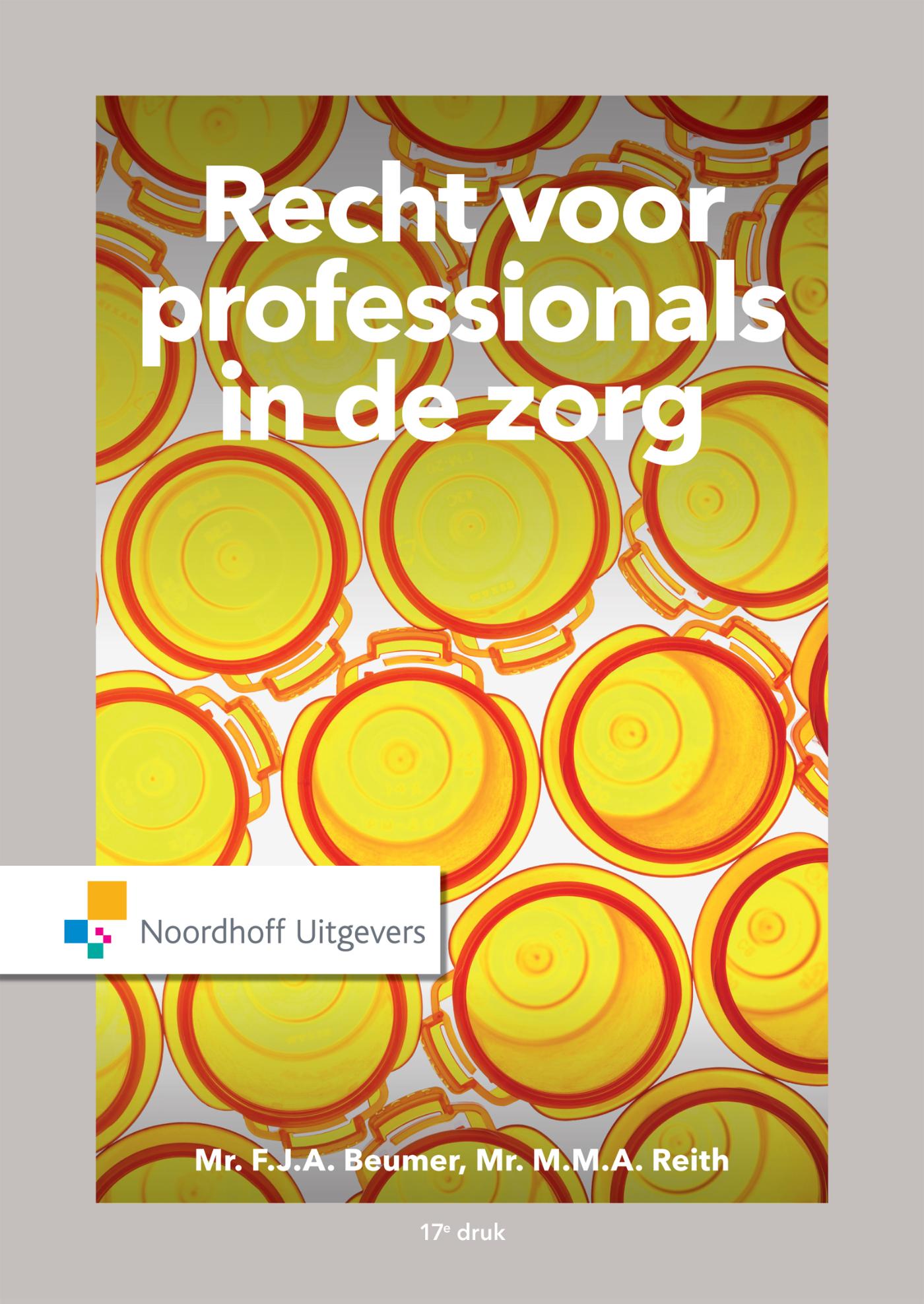 Omslag van Recht voor professionals in de zorg
