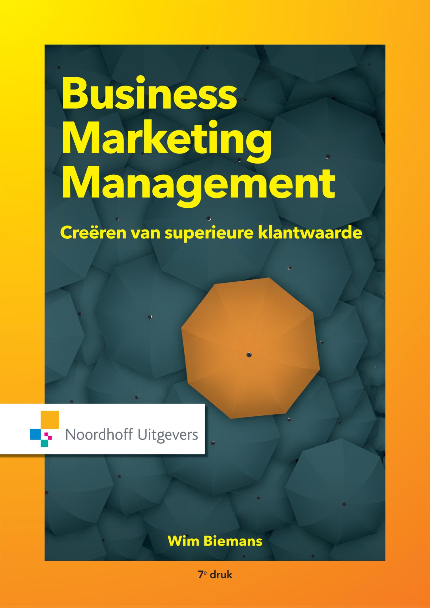 Omslag van Business marketing management
