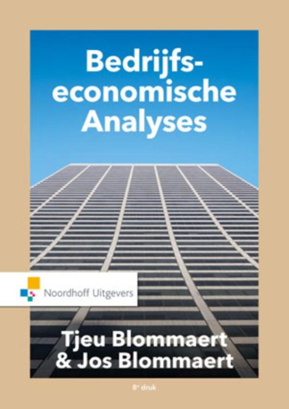 Omslag van Bedrijfseconomische analyses