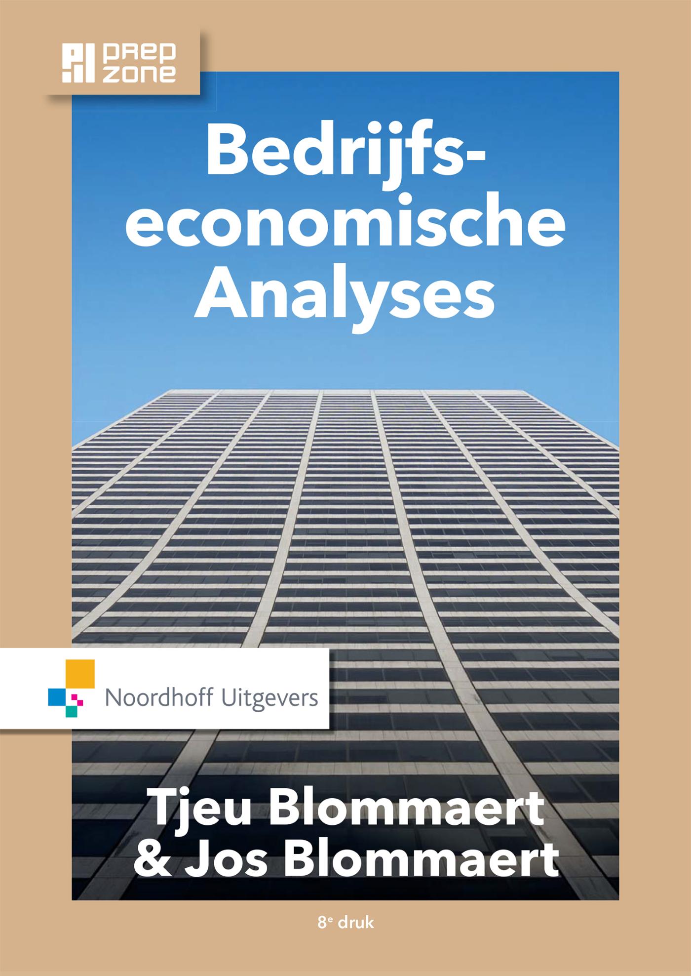 Omslag van Bedrijfseconomische analyses