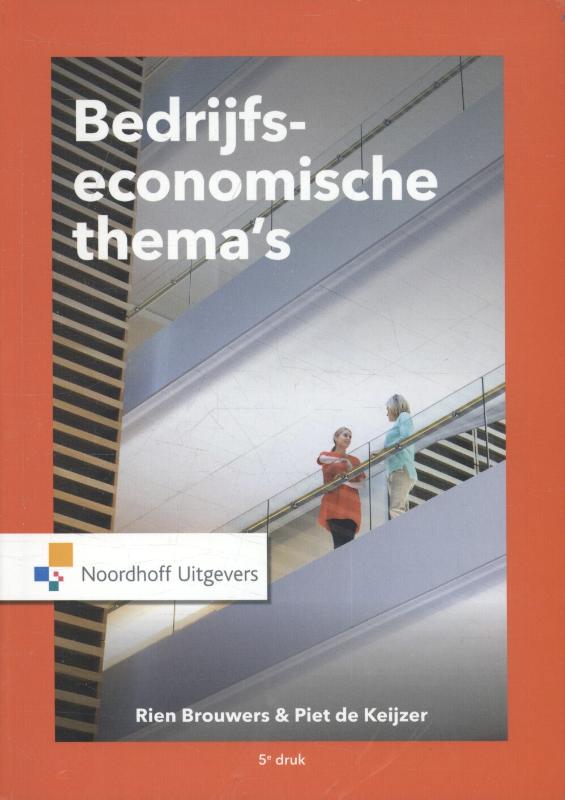 Omslag van Bedrijfseconomische thema's