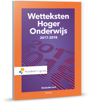 Omslag van Wetteksten Hoger Onderwijs 2017-2018
