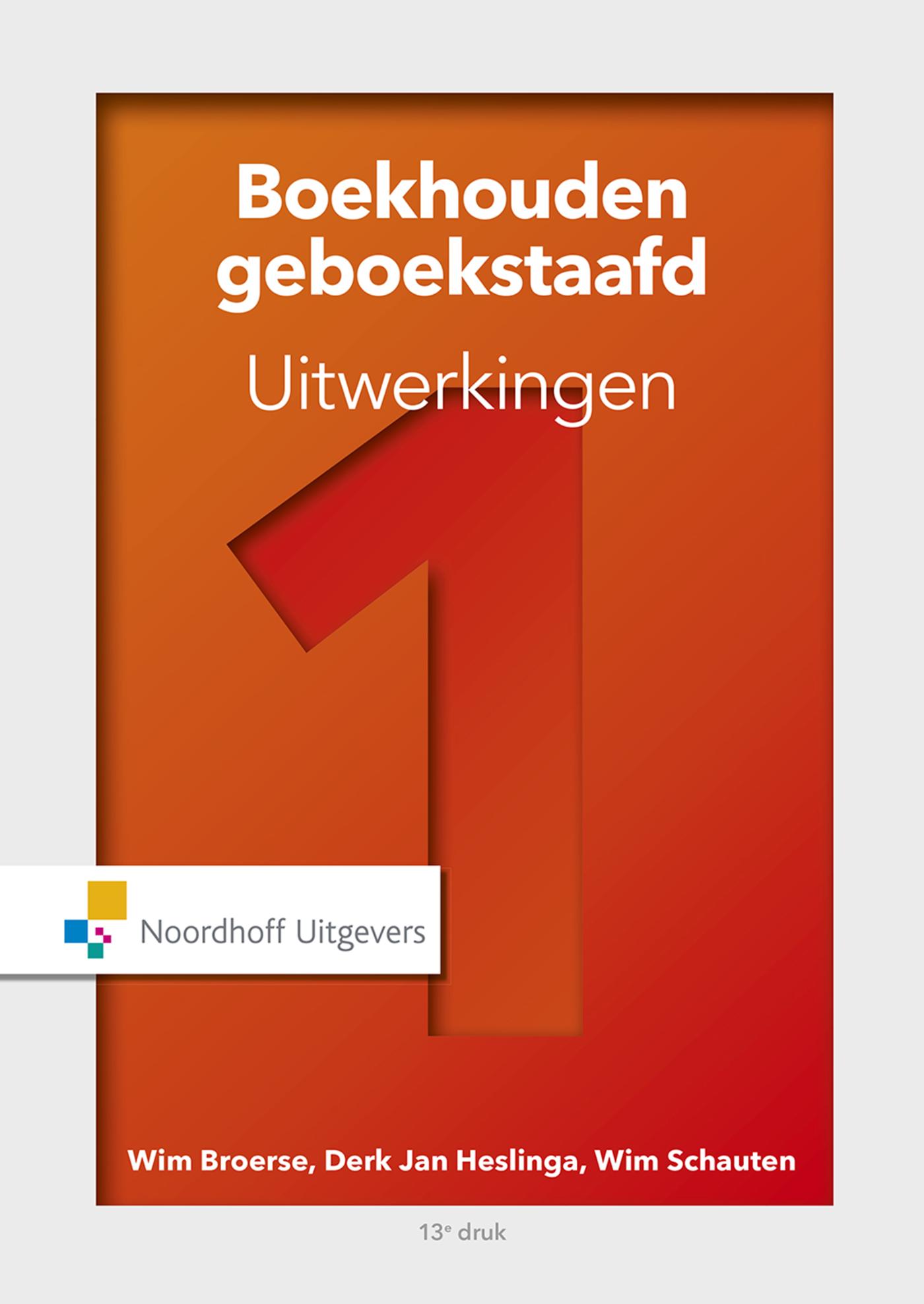 Omslag van 1 Uitwerkingen