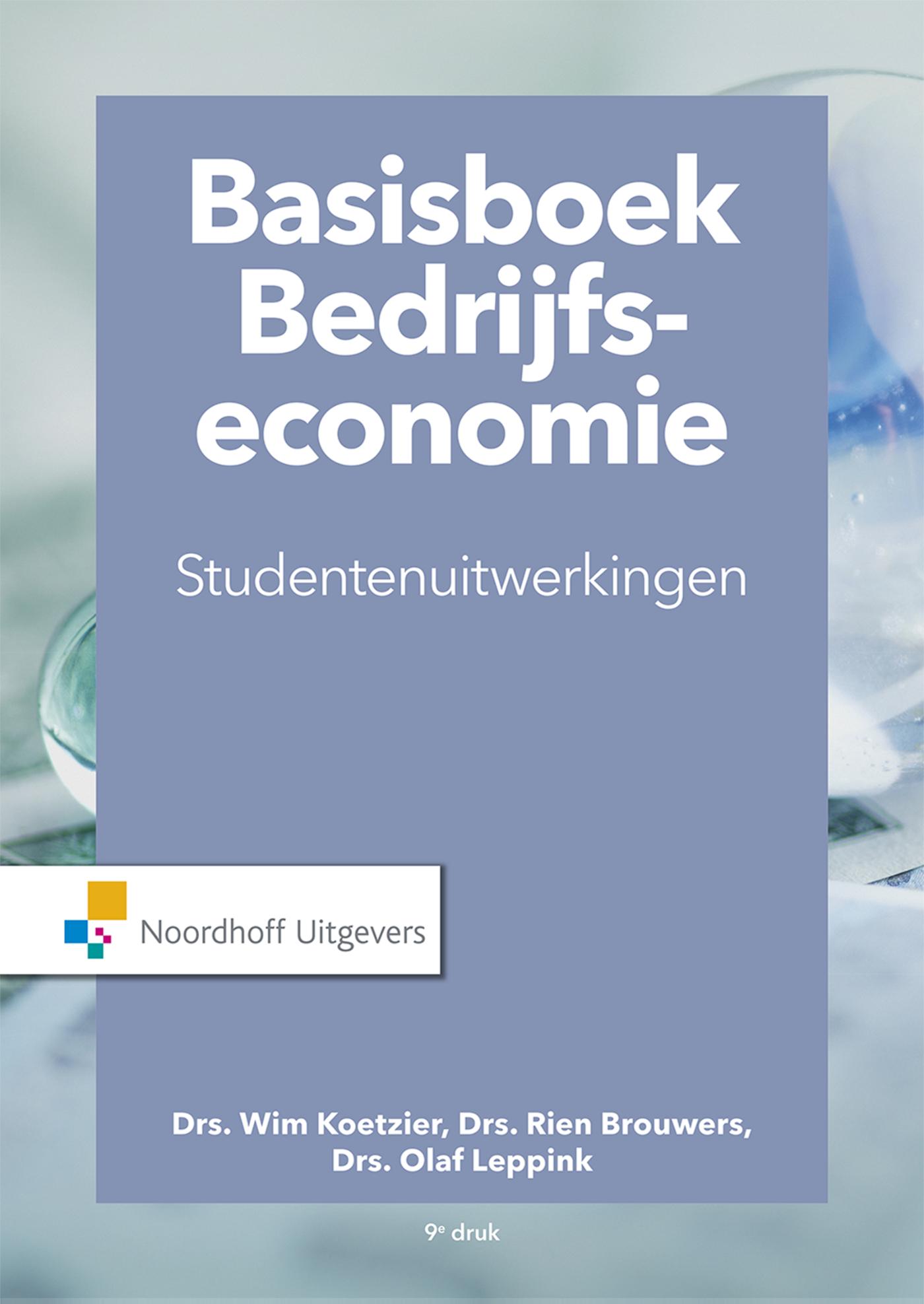 Omslag van Studentenuitwerkingen