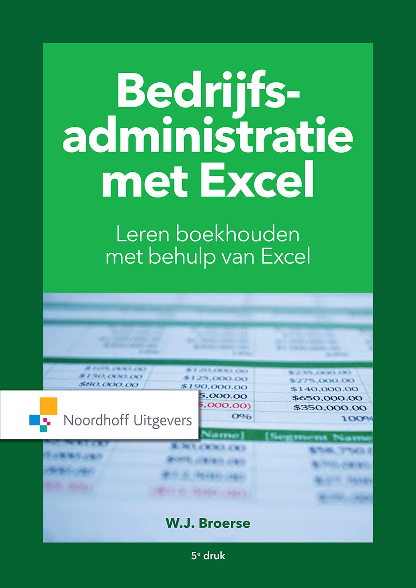 Omslag van Bedrijfsadministratie met Excel