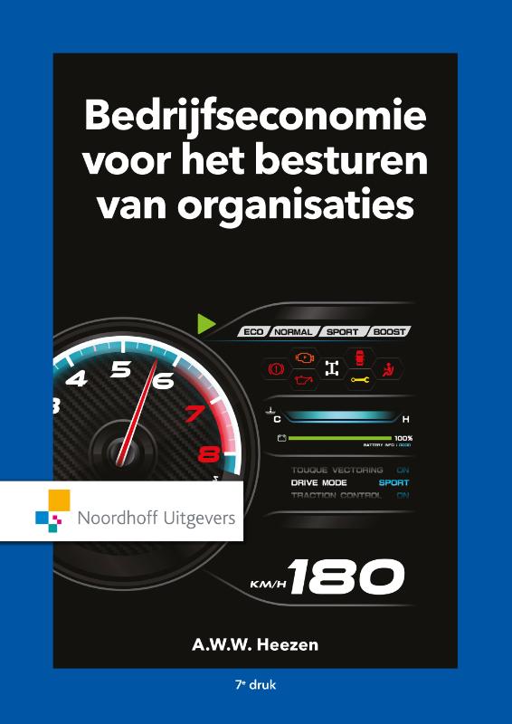 Omslag van Bedrijfseconomie voor het besturen van organisaties