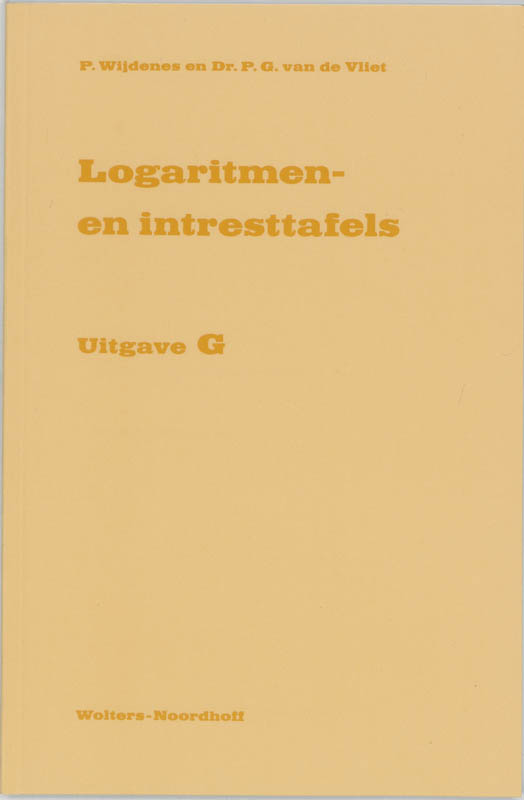 Omslag van Logaritmen- en intresttafels