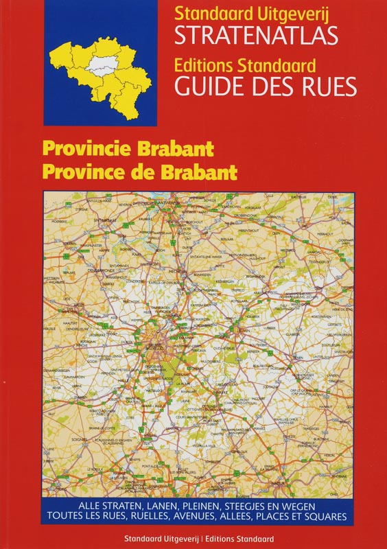 Omslag van Stratenatlas provincie Brabant = Guide des rues province de Brabant