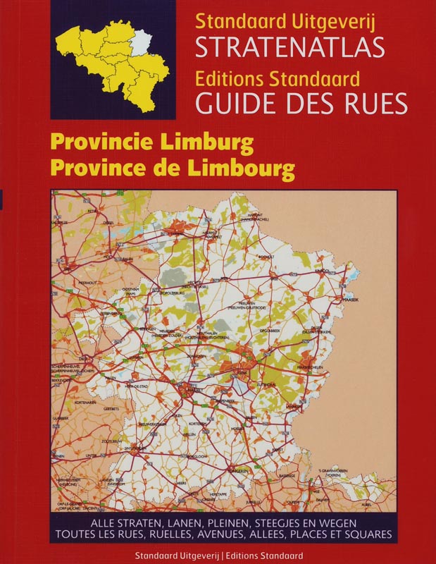 Omslag van Stratenatlas Provincie Limburg