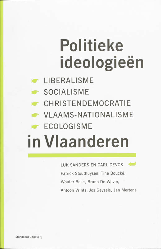 Omslag van Politieke ideologieën in Vlaanderen