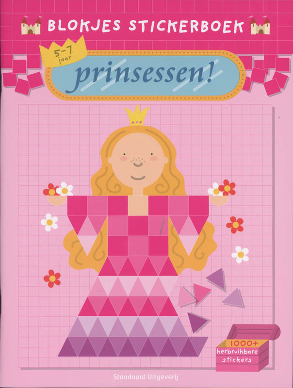 Omslag van Blokjes stickerboek Prinsessen