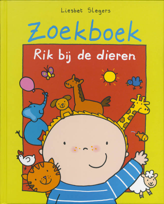 Omslag van Zoekboek Rik bij de dieren