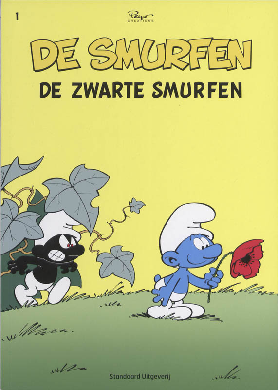 Omslag van De zwarte Smurfen