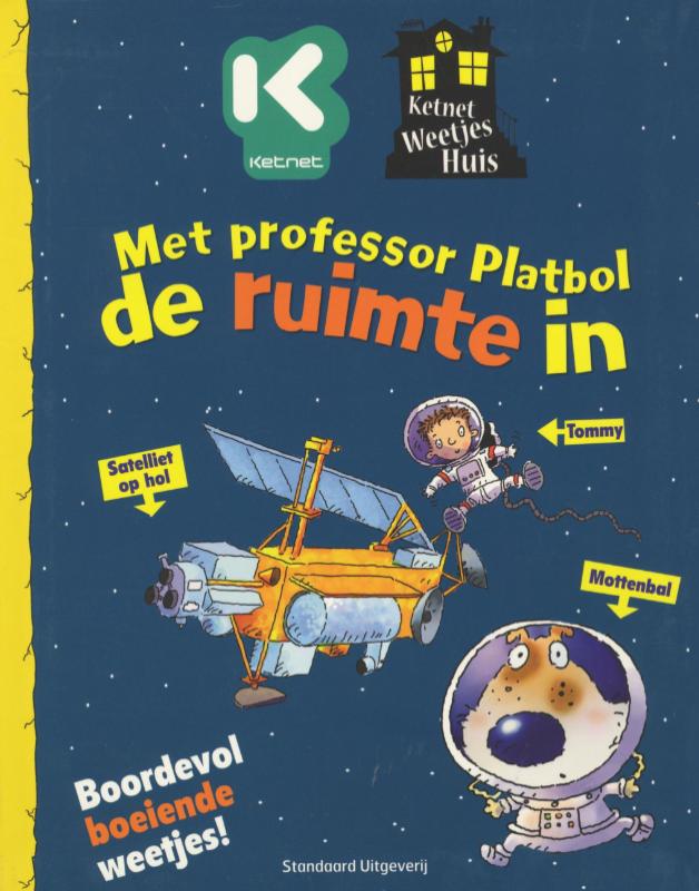Omslag van Met professor platbol de ruimte in
