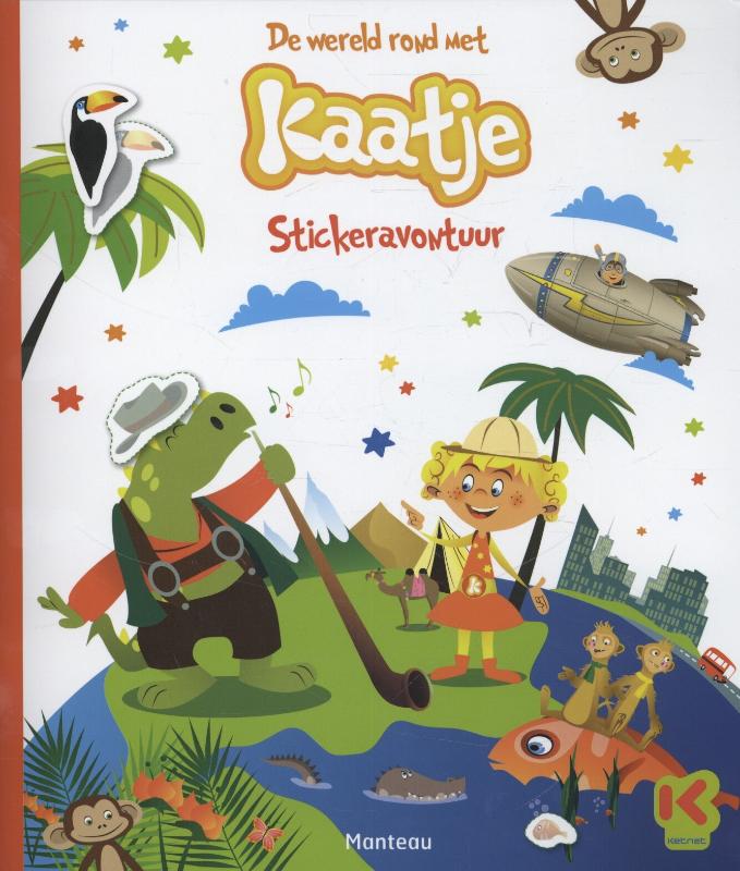 Omslag van De wereld rond met Kaatje stickerboek