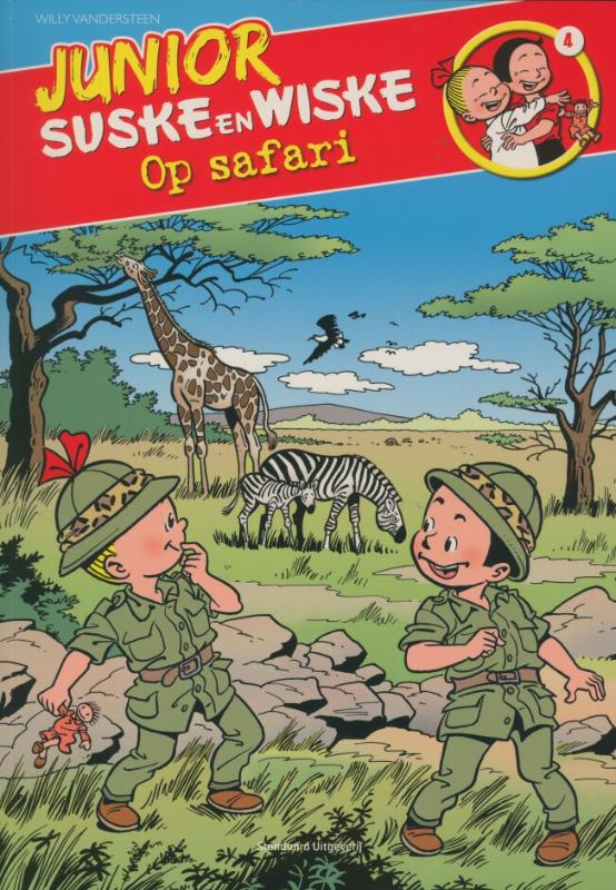 Omslag van Junior Suske en Wiske Op Safari
