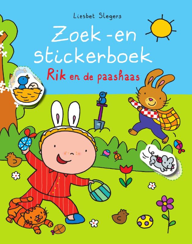 Omslag van Zoek -en stickerboek Rik en de paashaas