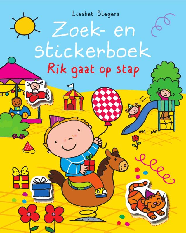 Omslag van Zoek en stickerboek Rik gaat op stap