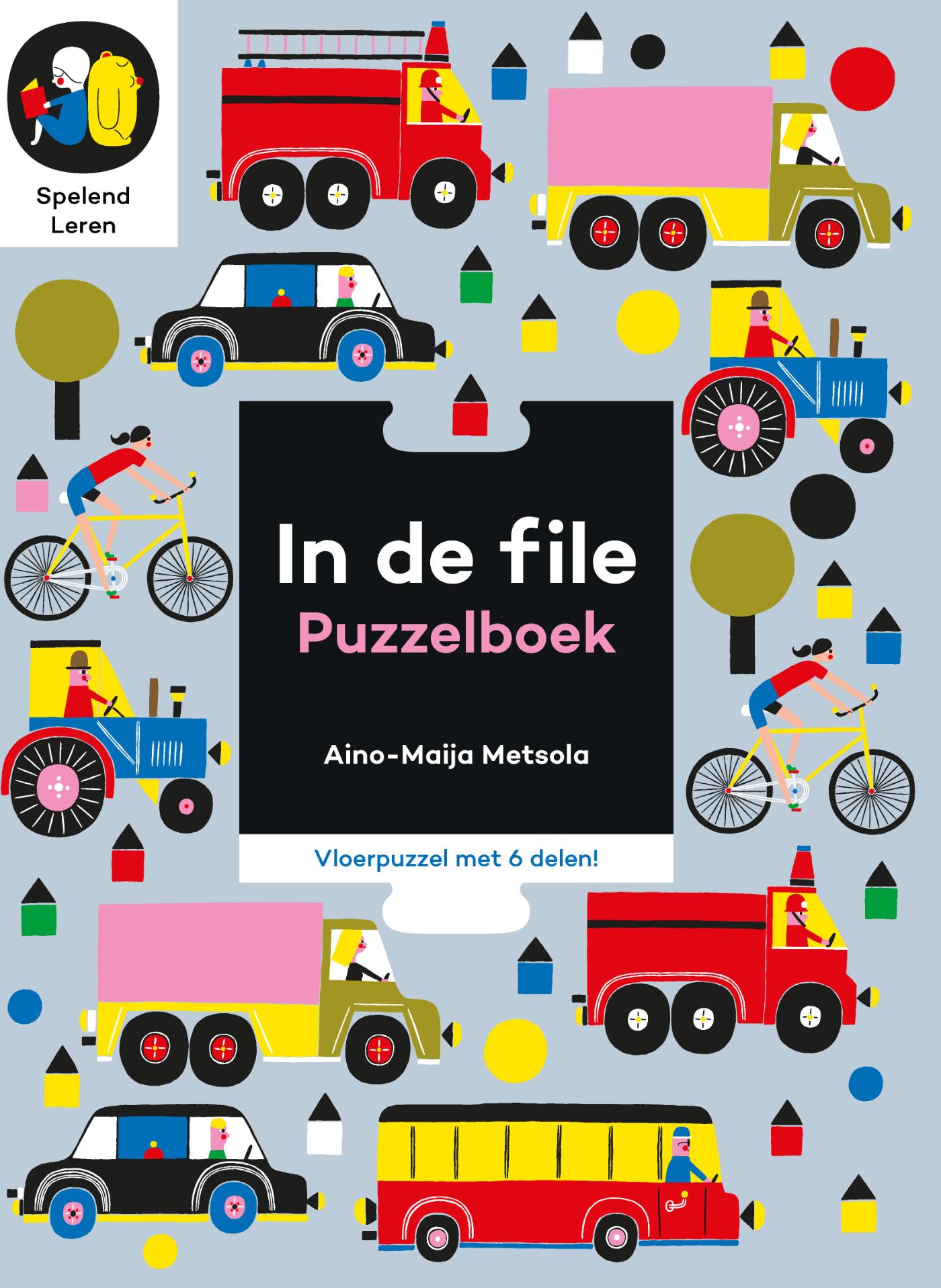 Omslag van In de file puzzelboek