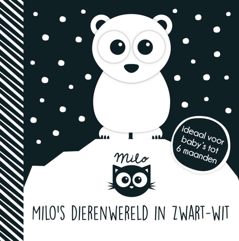 Omslag van Milo's dierenwereld in zwart-wit