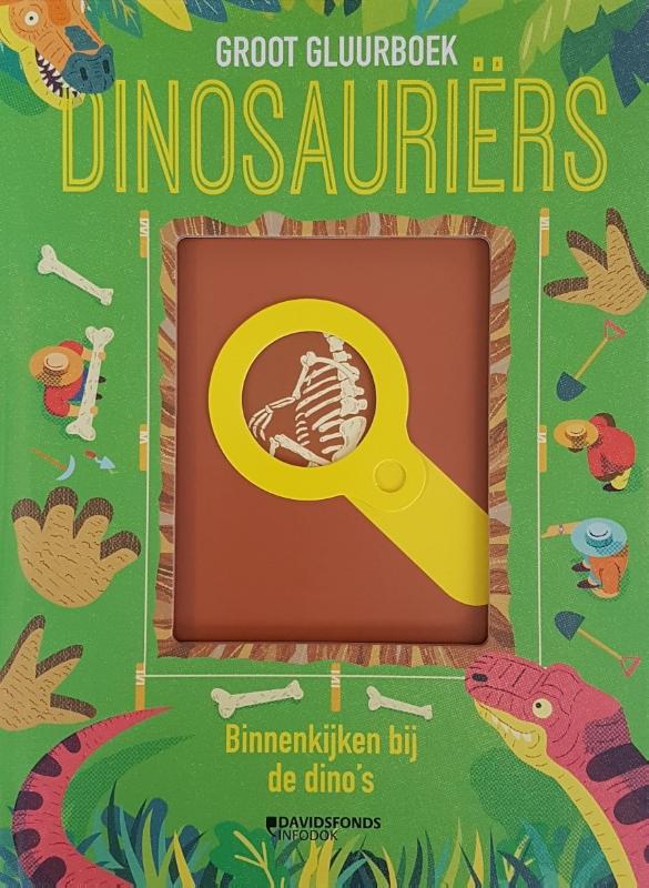 Omslag van Groot Gluurboek. Dinosauriërs