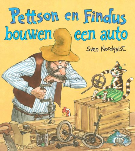 Omslag van Pettson en Findus bouwen een auto