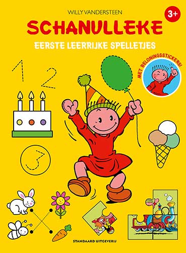 Omslag van Schanulleke eerste leerrijke spelletjes met beloningsstickers 3+
