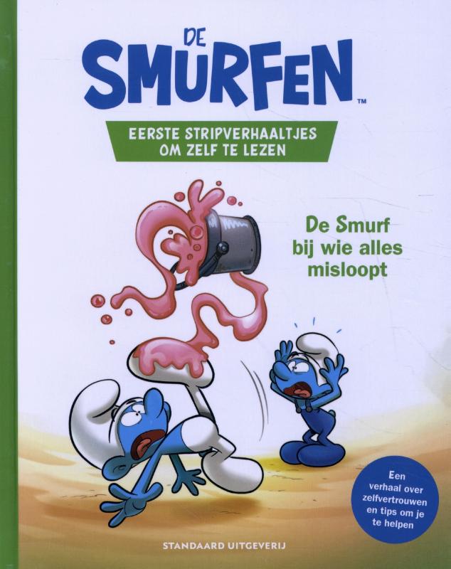Omslag van Eerste stripverhaaltjes om zelf te lezen - De Smurf bij wie alles misloopt