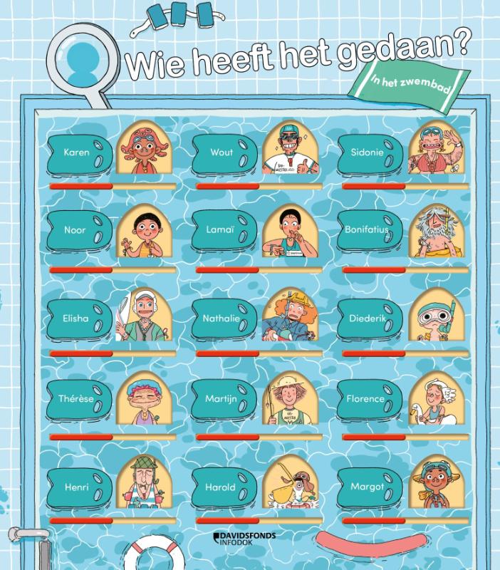 Omslag van Wie heeft het gedaan? In het zwembad