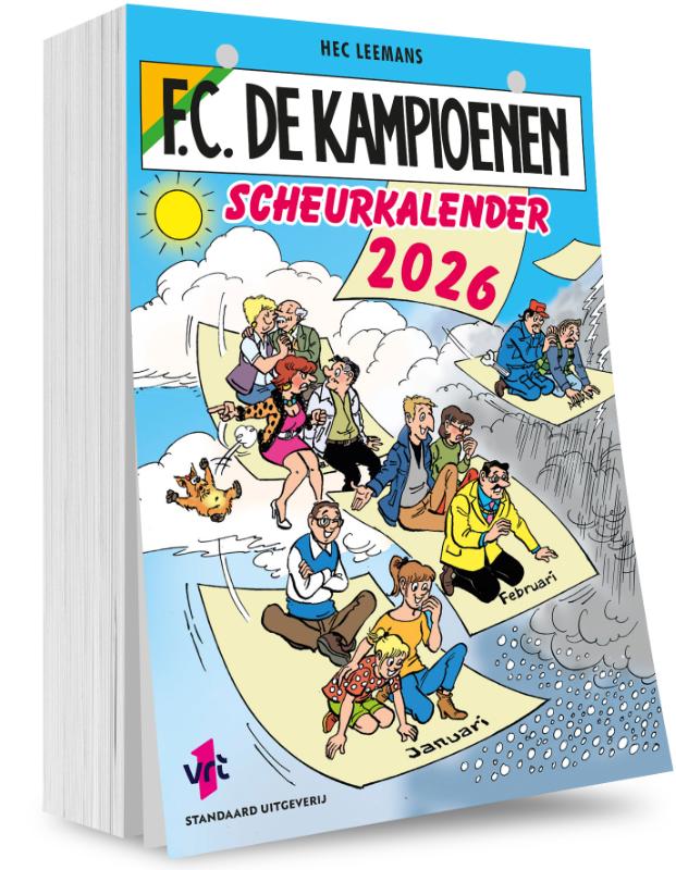 Omslag van F.C. De Kampioenen scheurkalender 2026