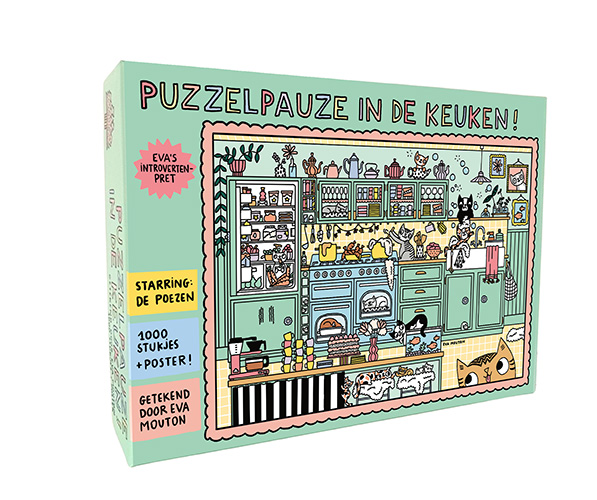 Omslag van Eva's introvertenpret: Puzzelpauze in de keuken