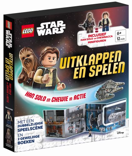 Omslag van Uitklappen en spelen: Han Solo en Chewie in actie