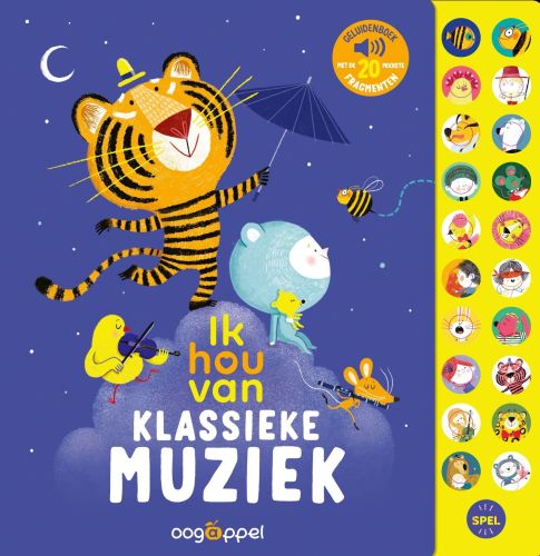 Omslag van Ik hou van klassieke muziek: geluidenboek met de 20 mooiste fragmenten