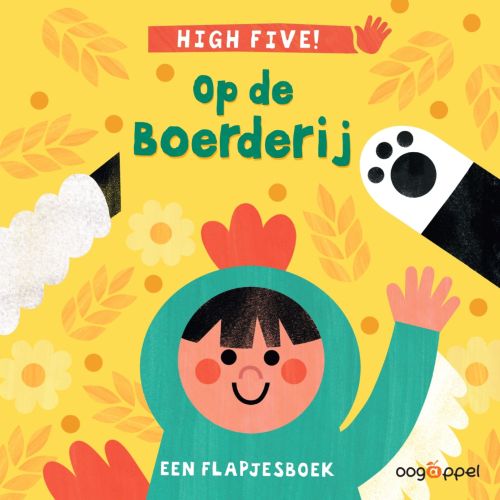 Omslag van High five! Op de boerderij